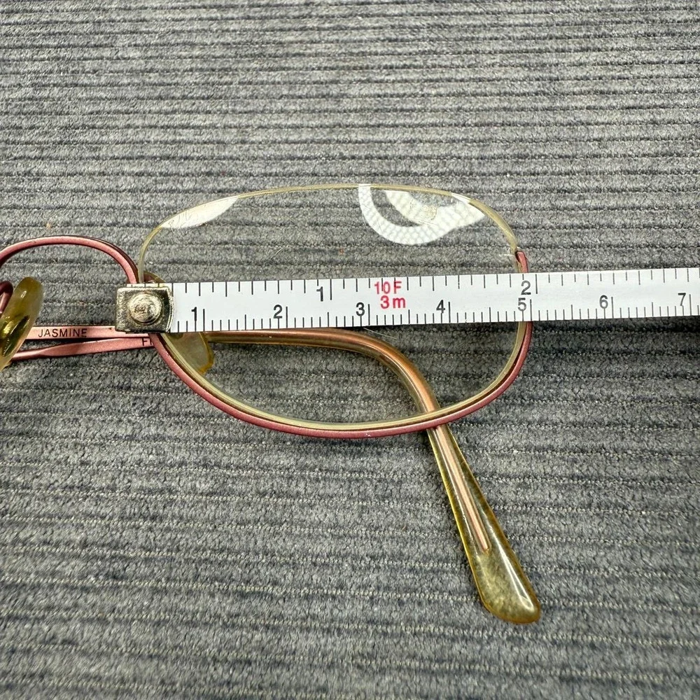 Anne Klein Rainbow Jasmine Y2k Eyeglasses Frames Italy 50/21 030 Rose Gold Oval